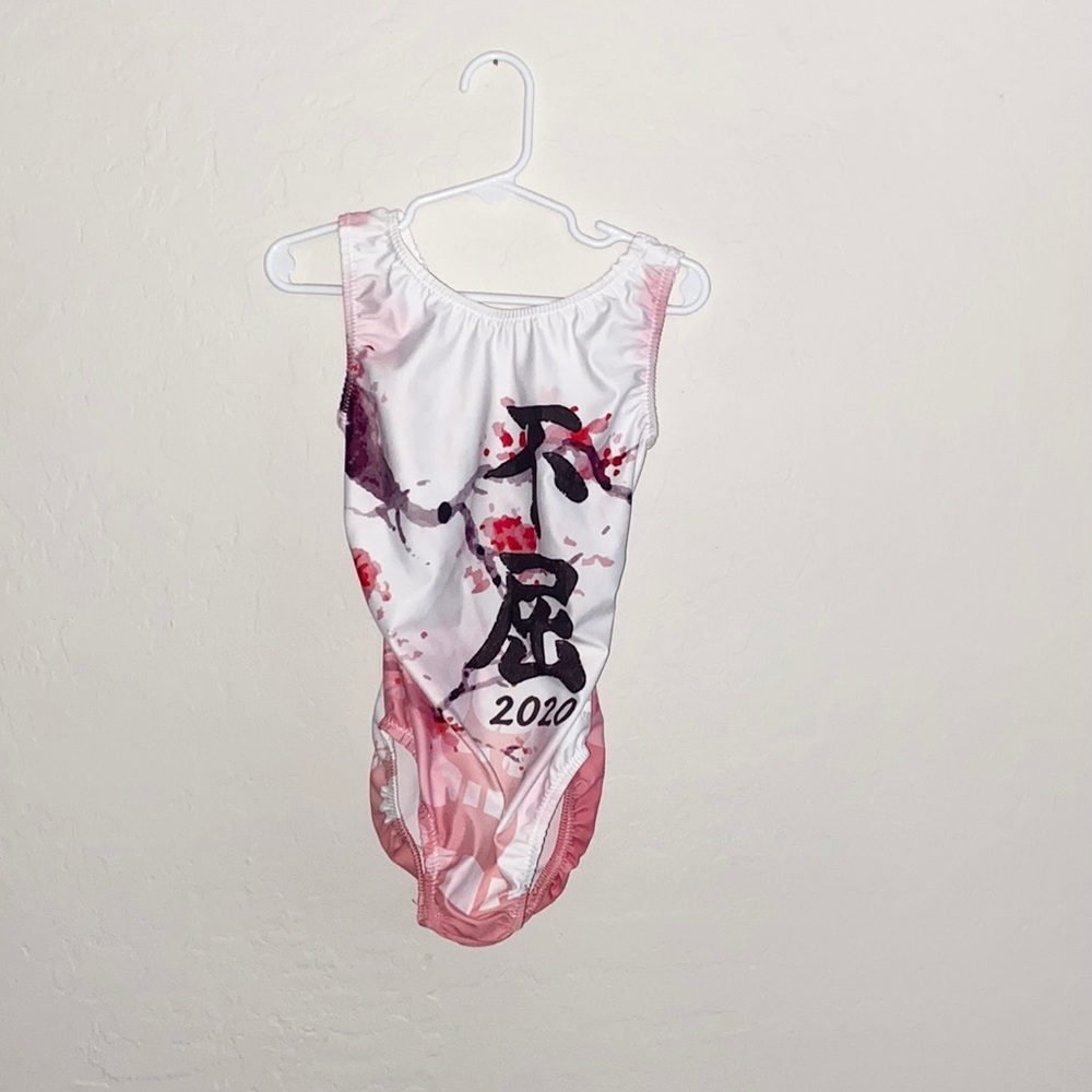 FOXY • 2020 Olympics Cherry Blossom Leotard Size 10